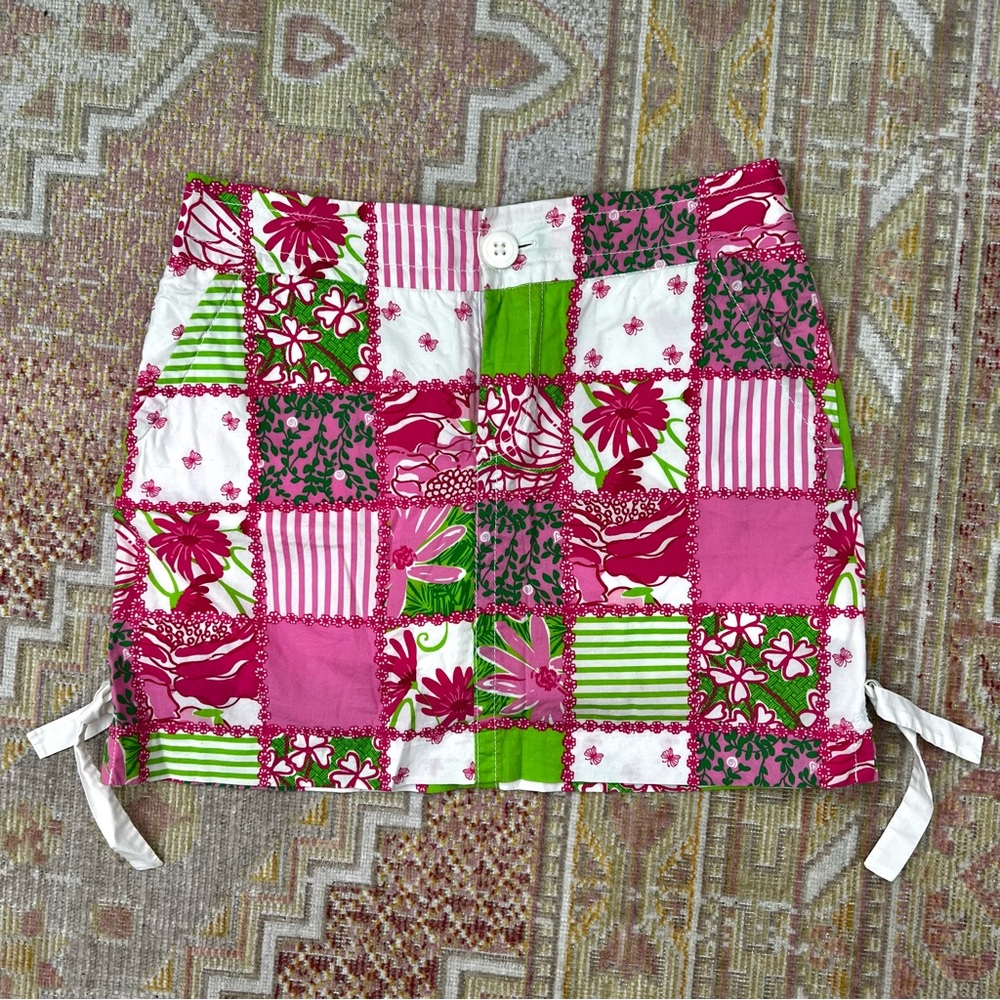 Lilly Pulitzer Patchwork Mini Skirt / Skort